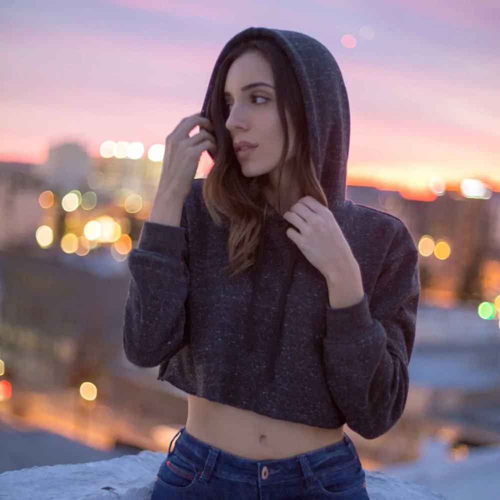 Women's Cropped Fleece Hoodie